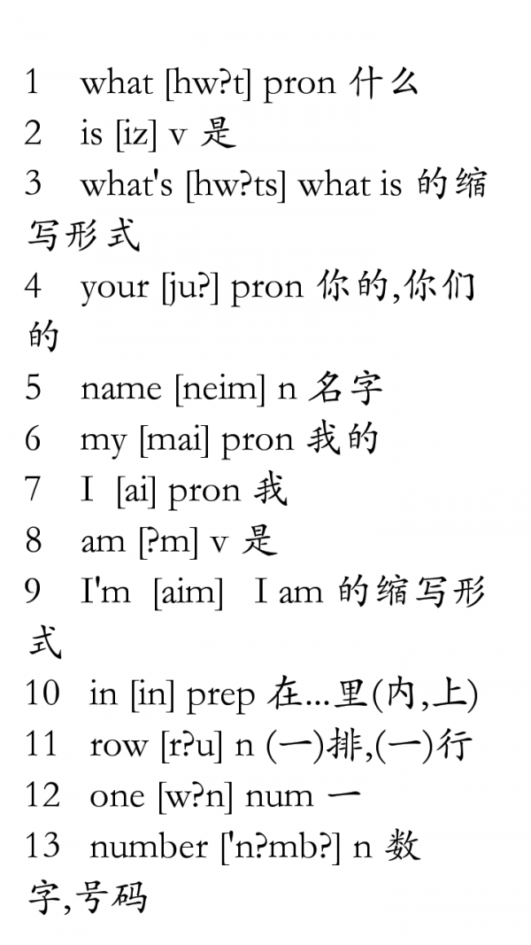 初中英语基础知识截图1