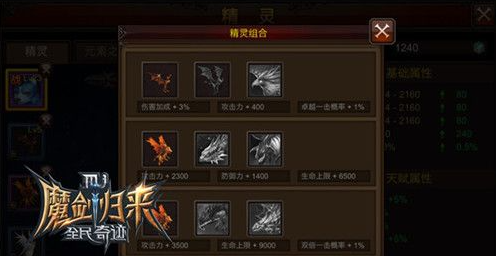 全民奇迹弓手精灵组合如何搭配