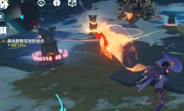 原神雪山冰上两个仙灵怎么过