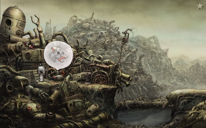 机械迷城第一关怎么把娃娃给老鼠