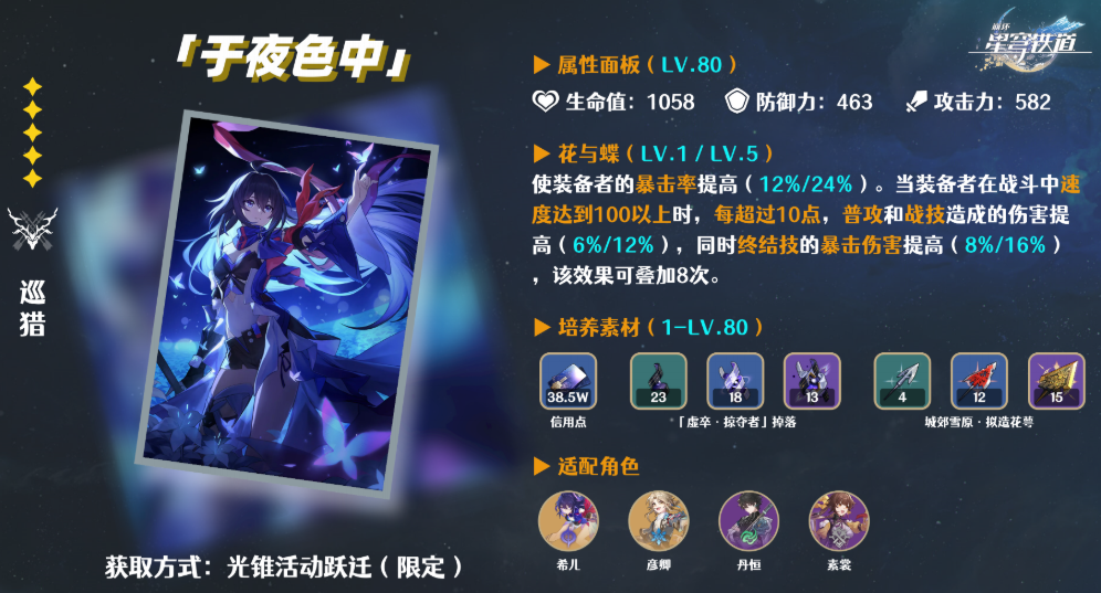 星穹铁道希儿装备怎么选择