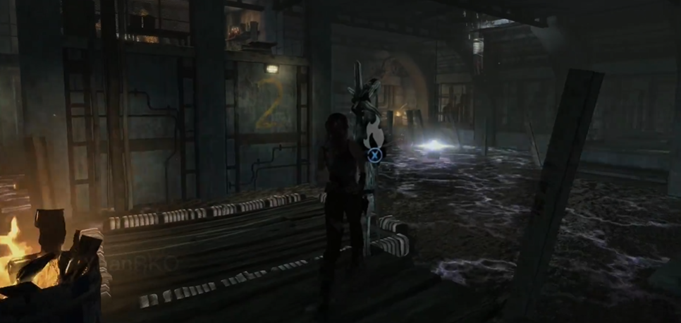 古墓丽影那个水闸门怎么过