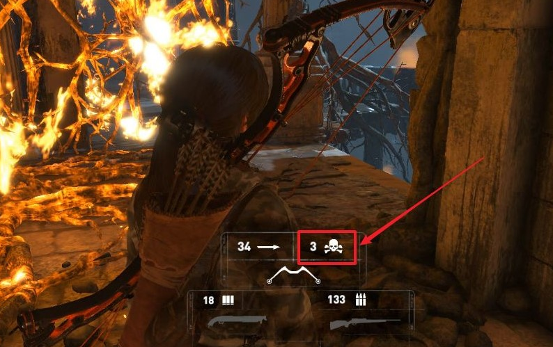 古墓丽影崛起怎么切换毒箭