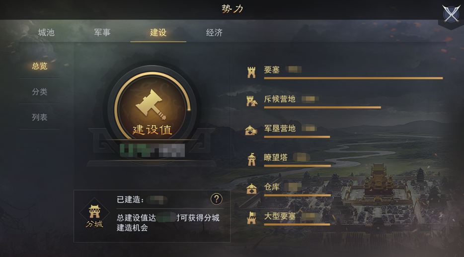 率土之滨里面的建造值怎么获得