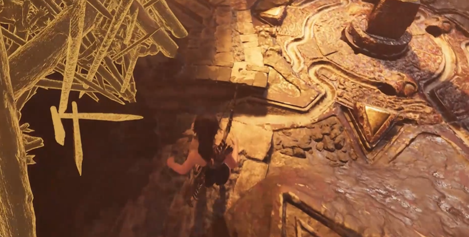 古墓丽影暗影柱子怎么转