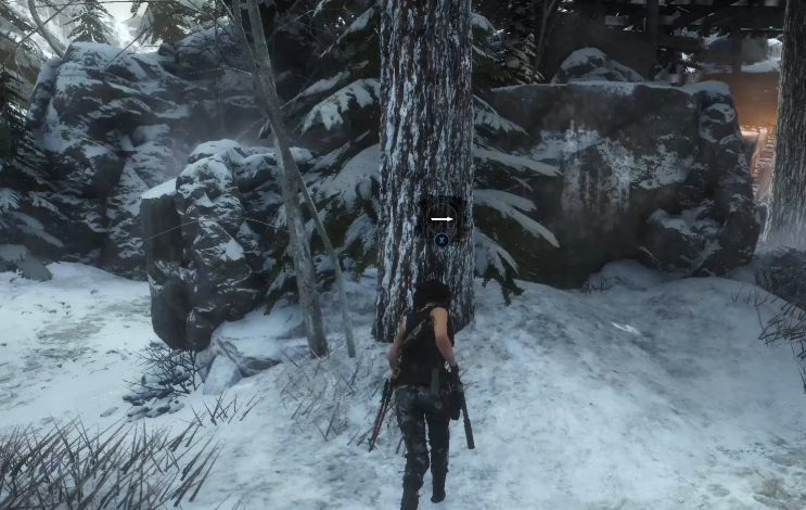 古墓丽影崛起怎么扒树皮