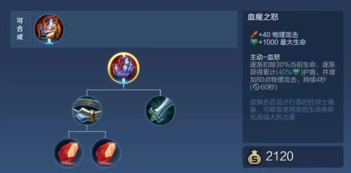 王者荣耀程咬金怎么出装血怒