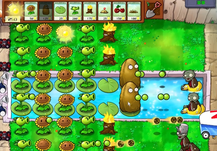 植物大战僵尸水池怎么过